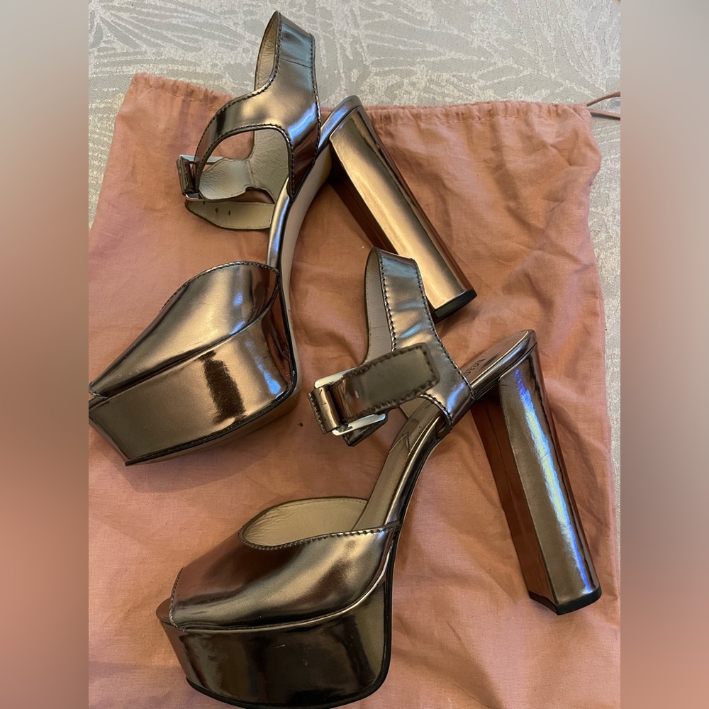 Michael Kors metallics platform sandal silver - Picture 6 of 6